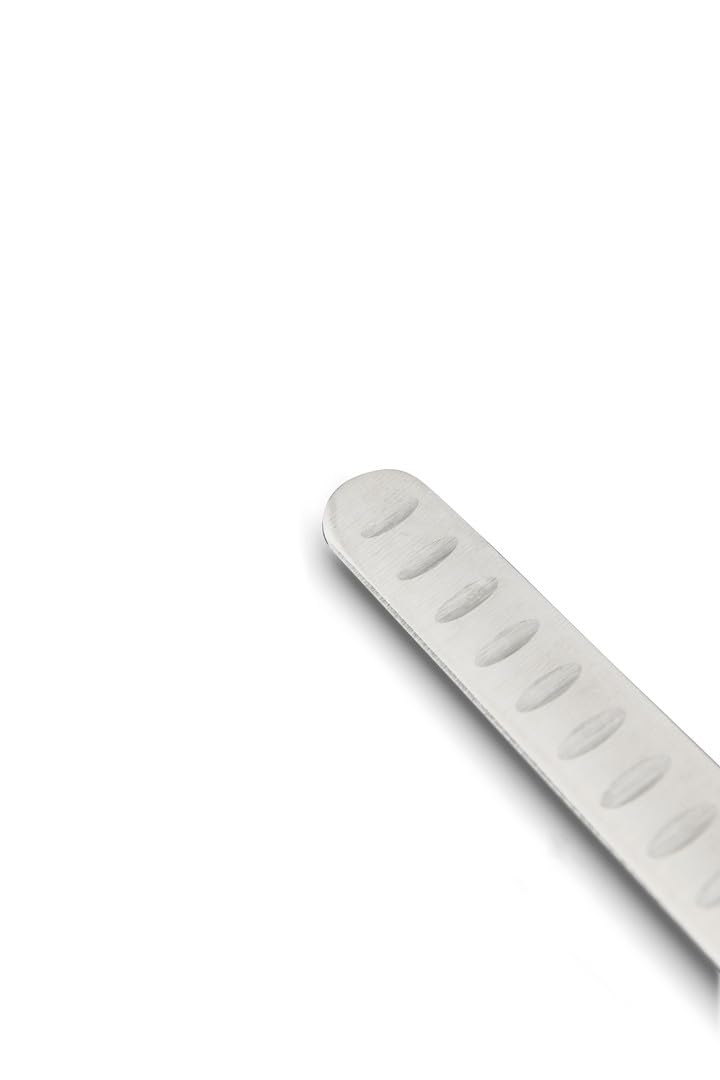 De Buyer - Couteau tranchelard Santoku FK2 en acier inoxydable - Longueur 30 cm -, Noir