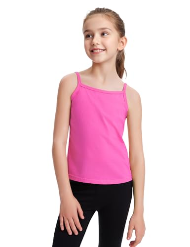 Image of Auranso Girls Undershirts Kids Camisole Toddler Adjustable Straps Tank Tops