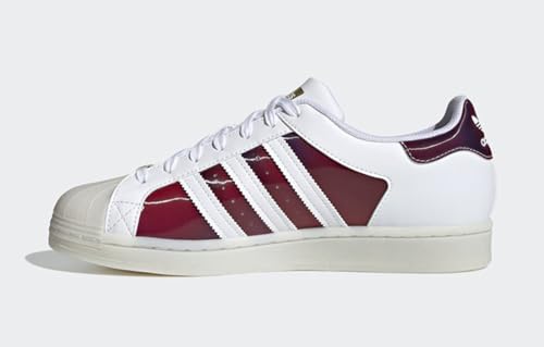 Image of adidas Mens Superstar Low Shoes, FTWWHT /FTWWHT /Goldmt Size 7