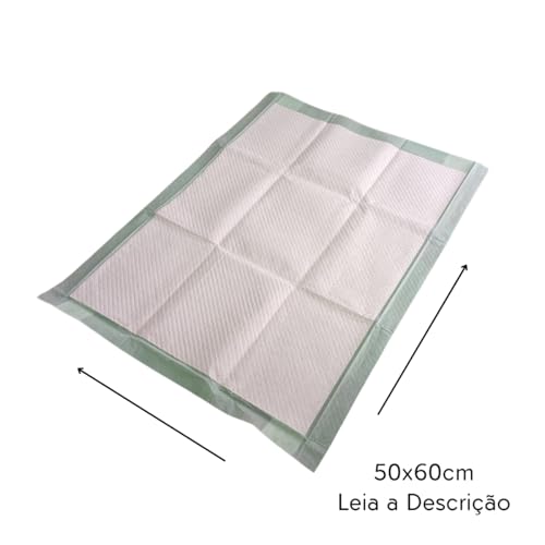 Kit 3 Tapete Higiênico Fralda Absorvente 50X60cm 150 Unidades Econômico p/Cachorro Pet c/Colante
