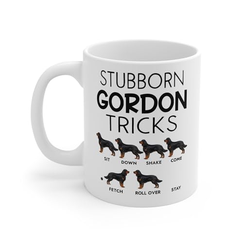 Perfect Printables Funny Gordon Setter Dog Coffee Mug, There's a 94 Percent This has Gordon Dog Hair Joke Gift Mug Humor