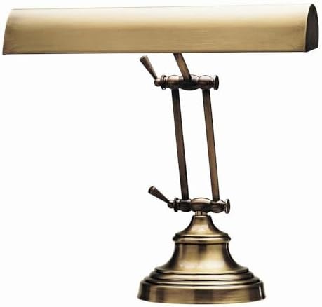 Vista 2 de House of Troy AP14-41-71 Lámpara de escritorio para piano de adviento, 14 pulgadas, latón antiguo