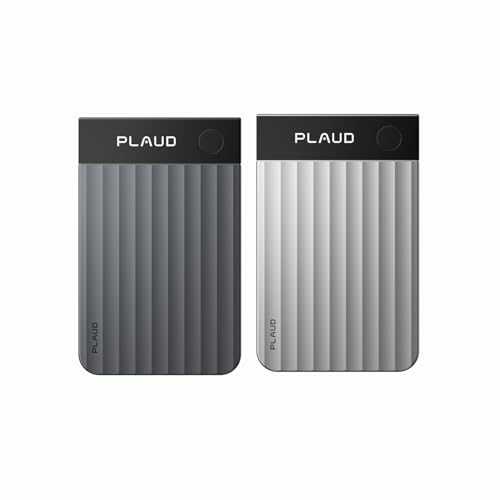 Plaud Note Pro KI Diktiergerät Pack (Schwarz + Silber) mit KI Schreibfunktion und Zusammenfassen Voice Recorder Multimodale Eingabe bis zu 50 Stunden Aufnahme Audiorekorder für Meetings Vorlesungen