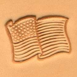 Tandy Leather Craftool 3D USA Flag Stamp 88354-00