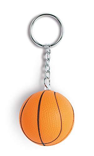 Simpatico portachiavi antistress anti stress a forma di palla pallone da basket