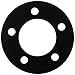 Allstar Performance Wheel Spacer, 5 x 5.00 in Bolt Pattern, 1/4 in Thick, Steel, Black Paint, Each (ALL44126)