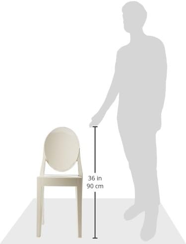 Kartell Victoria Ghost Chair by Philippe Starck, Matte Glossy White - Thumbnail 3