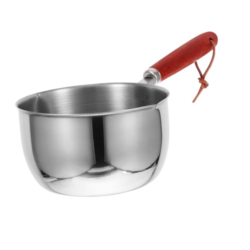 PRETYZOOM Stainless Steel Mini Butter Melting Pot with Handle Small Cooking Sauce Pan for Heating Chocolate Pudding and Sauces for Home and Outdoor Use -  FCY22E90913KT57E36DOH8