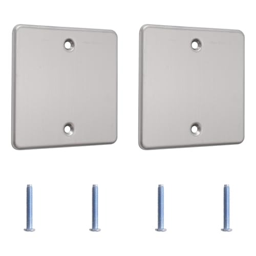 Ufurmate Wall Plate Edelstahl Abdeckplatte 2 Stück