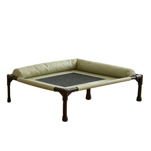 Lit pour chien de jardin et balcon - Couchage surélevé d'extérieur