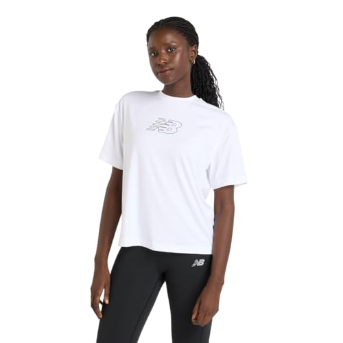 new balance(ニューバランス) リラックスグラフィックショートスリーブTシャツ半袖Tシャツ (AWT51135)レディース