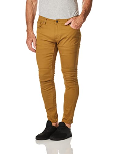 Wt02 Mens Rip Stretch Twill Biker Pants, Tobacco Flap, 34W X 32L Us #TOP2