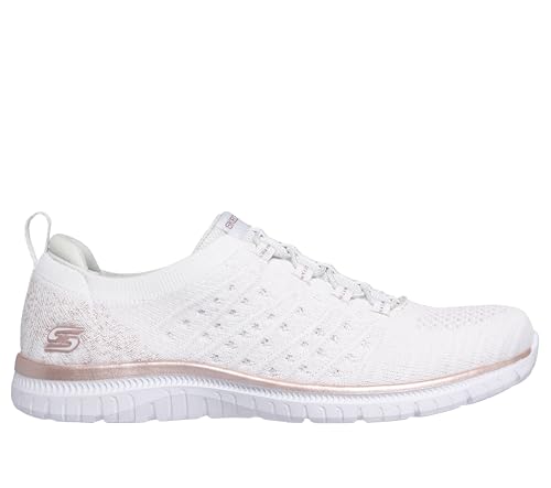 Skechers Virtue Copper Dream Femme, Blanc/or rose., 7.5