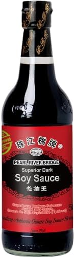 Pearl River Bridge Superior Dunkle Sojasauce, 500 ml | Authentische chinesische Sojasauce ideal zum Dippen, Wokken und Grillen - Premium-Qualität