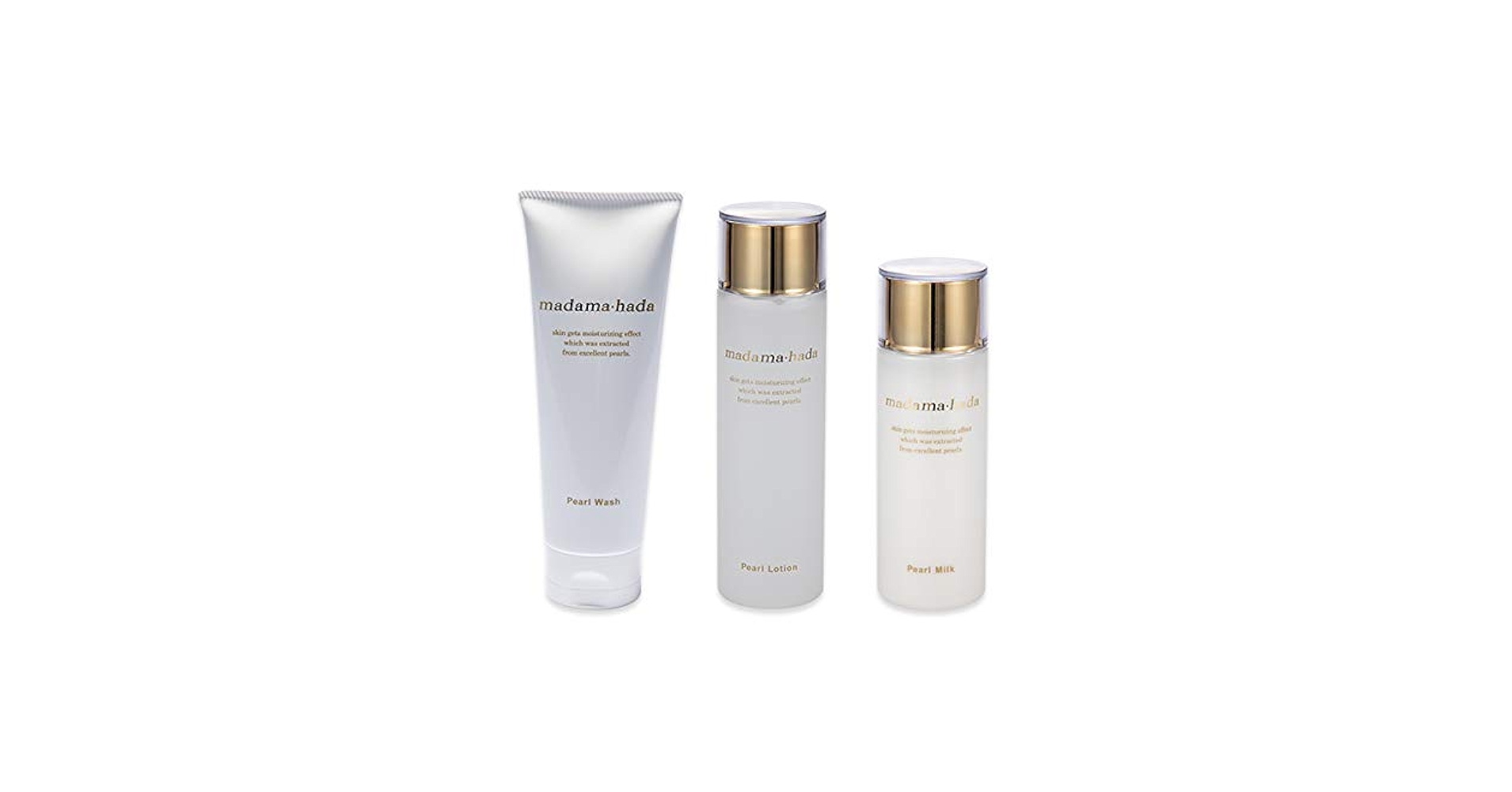 ★madama-hada パール洗顔料・化粧水・乳液 セット★ Amazon | 真珠肌 (madama・hada) ベーシックセット 洗顔フォーム