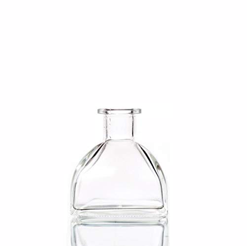 SYBL 50ml/1.69 Fl Oz Square Glass Diffuser Bottles, DIY Replacement Reed Diffuser Jars, Fragrance Accessories for Diffuser Sets