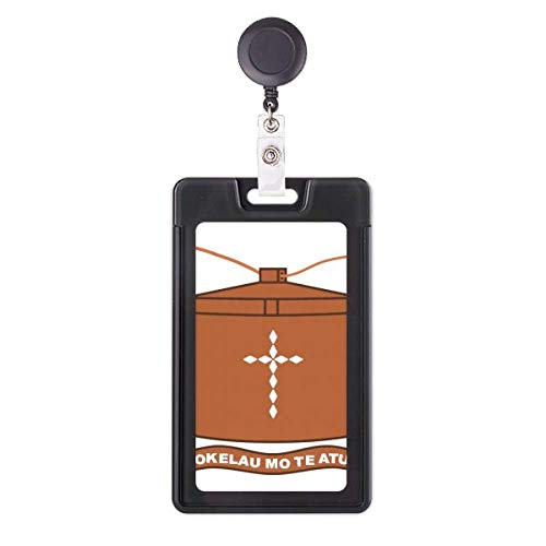 Funda retráctil para tarjetas de identidad y pases con escudo de Tokelau