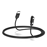 AK USB C Magnetic Charger Compatible with YAMAY SW022, Magnetic Smart Watch Charging Cables 2 pin 4mm,Smart Watch Charger Compatible with Ticwatch GTX,AGPTEK LW11,Xiaomi Haylou RT LSO5S (60cm)