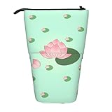 WXCJWD Lotus Flowers Waiting to Bloom Bleistift, Teleskop-Bleistift, einziehbar, tragbare Make-up-Tasche und Schreibwaren-Aufbewahrungsbox, geeignet für Büroumgebungen