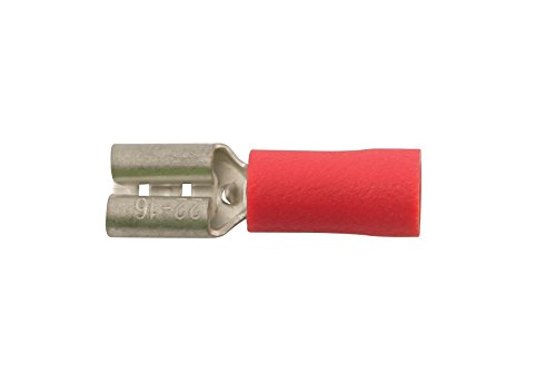 Connect 30130 Red Female Push-On 2.8mm 100pc, Copper,Red - Image 2