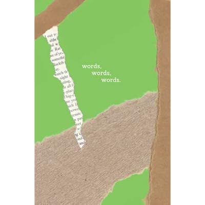 Words Words Words Journal: Shakespeare Fans Lined Notebook | theatre Actors | Hamlet Lovers | Drama Students | Teachers | Writers | (6" x 9") | Lime Green Collage