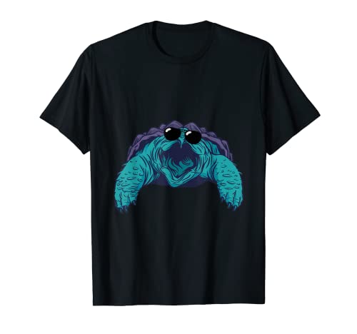 Cool Snapping Tortuga Gafas de sol Aligator Snapping Turtle Lover Camiseta