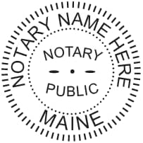 Miniatura 4 de Hubco Sello de notario azul prémium e impresora Hubco Blue 40 Sello notario autoentintado - Maine