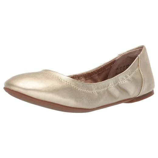 Amazon Essentials Ballerines plates pour femmes, Or (Gold Gld), 35.5 EU