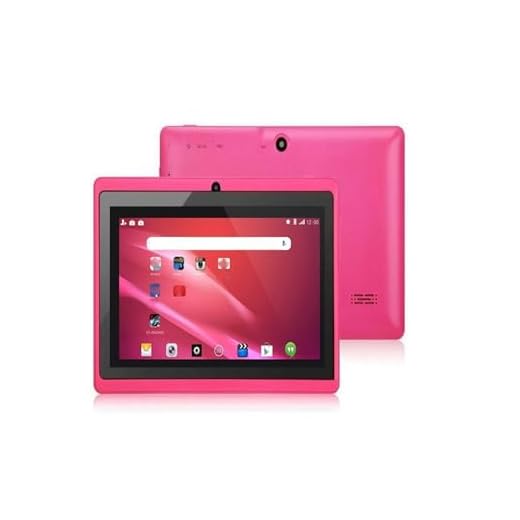 Android Tablets 7-inch, 2025 HD Display Tablets PC Duad core Processor 1GB +8GB, 3000 mAh Long Battery Life, Smart Tablet Support Built-in W-iFi Unlocked Phablet, Pink