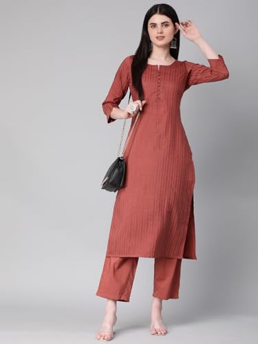 Image of Hritika Self Design Viscose Rayon Kurta & Trousers Set (HRKB0048 Parent)