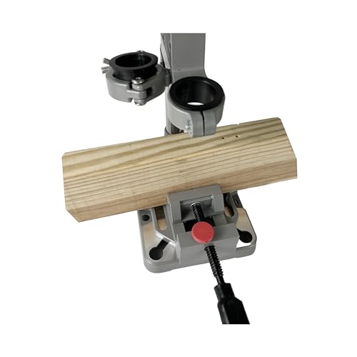 HFS(R) Adjustable Drill Press Rotary Tool Workstation Stand Universal Bench Clamp Support Tool for Hand Drill Single Hole Installation (Aluminum) by HFS - Image 6