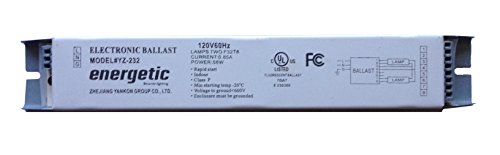 Energetic YZ-232 Electronic rapid start ballast for 2 F32T8 bulbs