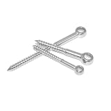 Bolce oczkowe z gwintem drewnianym 6 x 60 4 sztuki stal szlachetna A4 - bolce oczkowe z gwintem drewnianym, bolce oczkowe/bolce oczkowe - NIRO, Nirosta, AISI 316