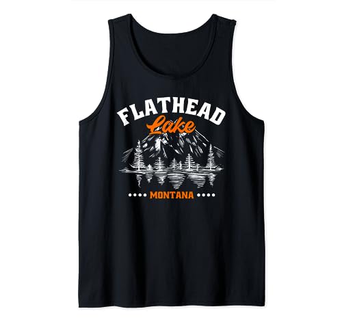 Flathead Lake Montana Kayaking Camping Tank Top