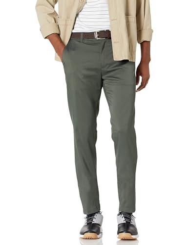 Amazon Essentials Men's Slim-Fit Stretch Golf Pant, Olive, 36W x 29L