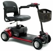 Pride Go Go Elite Traveller Plus 4 Wheel Portable Mobility Scooter 18AH Batteries