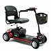 Price comparison product image Pride Go Go Elite Traveller Plus 4 Wheel Portable Mobility Scooter 18AH Batteries