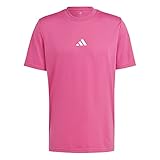 Gerippter Rundhalsausschnitt Adidas Unisex Graphic Tee (Short Sleeve) M Court G T, Semi Lucid Fuchsia, HT5225, XL