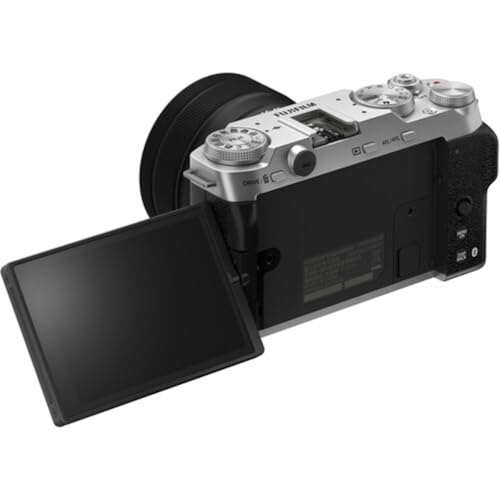 Image of FUJIFILM X-M5 Mirrorless Camera with XC 15-45mm f /3.5-5.6 Lens | Silver Bundle with 64GB Memory Card + Battery & Charger + Grip Tripod + Filter Set + Deluxe Starter Kit + Cleaning Cloth (8 Items)