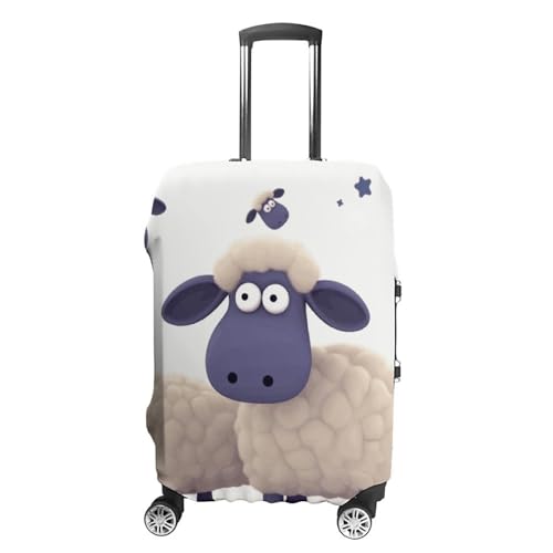 Carry on Luggage Cover Sheep Suitcase Covers for Luggages Tsa Approved Travel Luggage Sleeve Protector Elastic Suitcase Protector Anti-Scratch Washable Fits 19-30 Inch Case -S - Main Image