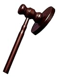 S.fields.inc 裁判木槌 裁判官 オークションハンマー 法廷小槌 判決木槌 落札木槌 弁護士 コスプレグッズ (ダークブラウン)