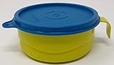  Tupperware Füttertasse Kinder-Eßgeschirr Babybecher mit Deckel Baby Teller Kleinkind Kindergarten auslaufsicher grün türkis