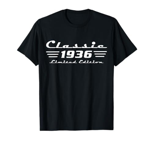 Classic 90 Birthday Decorations Men 90yr 1936 90th Birthday T-Shirt