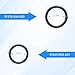 Power Steering Pump Rubber Inlet & Outlet O-Ring Seals 91345-RDA-A01 / 91370-SV4-000 for Honda CR-V Accord,Odyssey,Fits Acura CL,MDX,RL,Replaces 926-157 Power Steering Pump O-Ring Kit - 6 PCS
