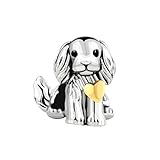 ZakiaHo Love Cute Shih Tzu Dog Animal Charms for Pandora Bracelets Birthday Gifts Womens Jewellery Comaptible with Pandora Charms Bracelets