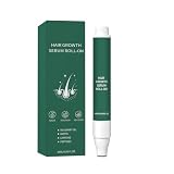 Haarwachstum Serum Roll-On 20ml, Natürliches Kopfhaut Serum mit Rosmarin Ingwer Ginseng, Anti-Haarausfall Für Männer & Frauen Alle Haartypen
