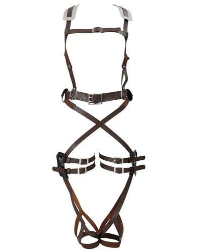Micotaku Attack On Titan Officially Licensed Unisex Harness Cosplay Survey Corps Belt Set- Do Not Hang Heavy Objects