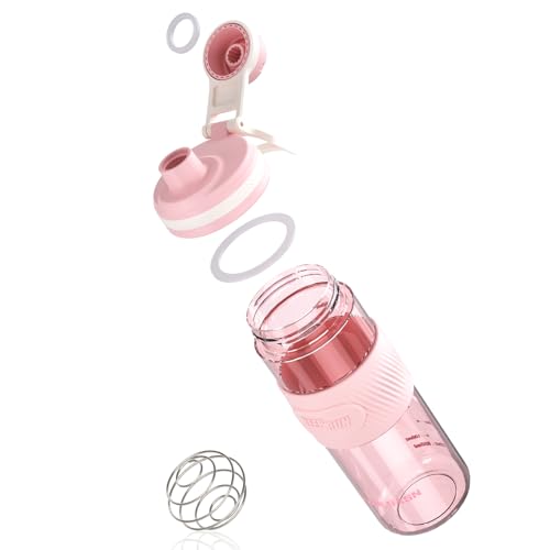 PZMLOASN Protein Shaker für eiweiß- & sportgetränke- für super cremige Fitness Eiweiß Shaker,proteinshake 650ml - Langlebiger, Auslaufsicherer, gym shaker BPA-frei (Rosa, 650ML) PZMLOASN Protein Shaker für eiweiß- & sportgetränke- für super cremige Fitness Eiweiß Shaker,proteinshake 650ml - Langlebiger, Auslaufsicherer, gym shaker BPA-frei (Rosa, 650ML)