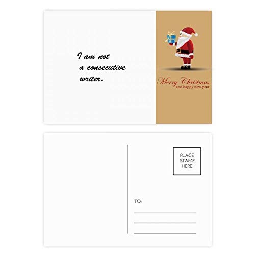 Cartes postales I Am Not A consécutive Writer pour décorer la table de Noël en lot de 20