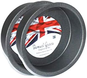 Samuel Groves Deep Pie Tin 2X 4.5 (11.5cm) Individual Superior Double Coated Non Stick Made in England